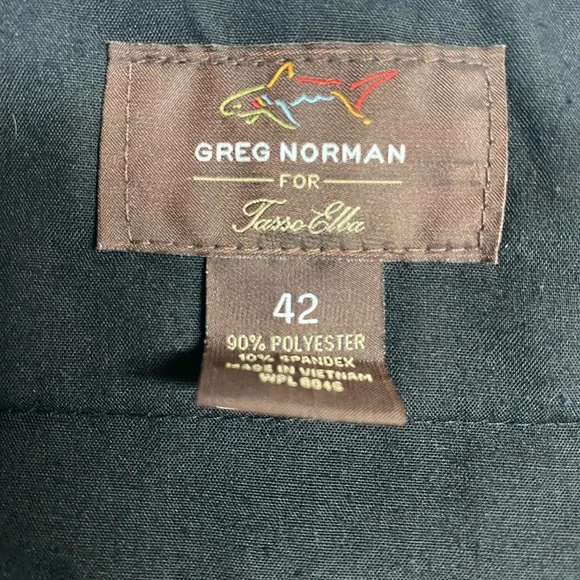 Greg Norman Gray Flat Front Striped Golf Shorts Men’s 42W - Picture 3 of 4